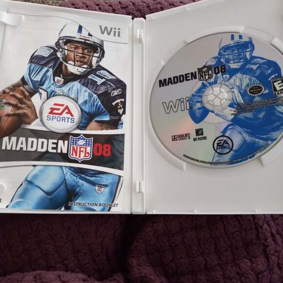 Nintendo Wii Madden NFL 08 Video Game Football Sports Original box and manual - Picture 3 of 4